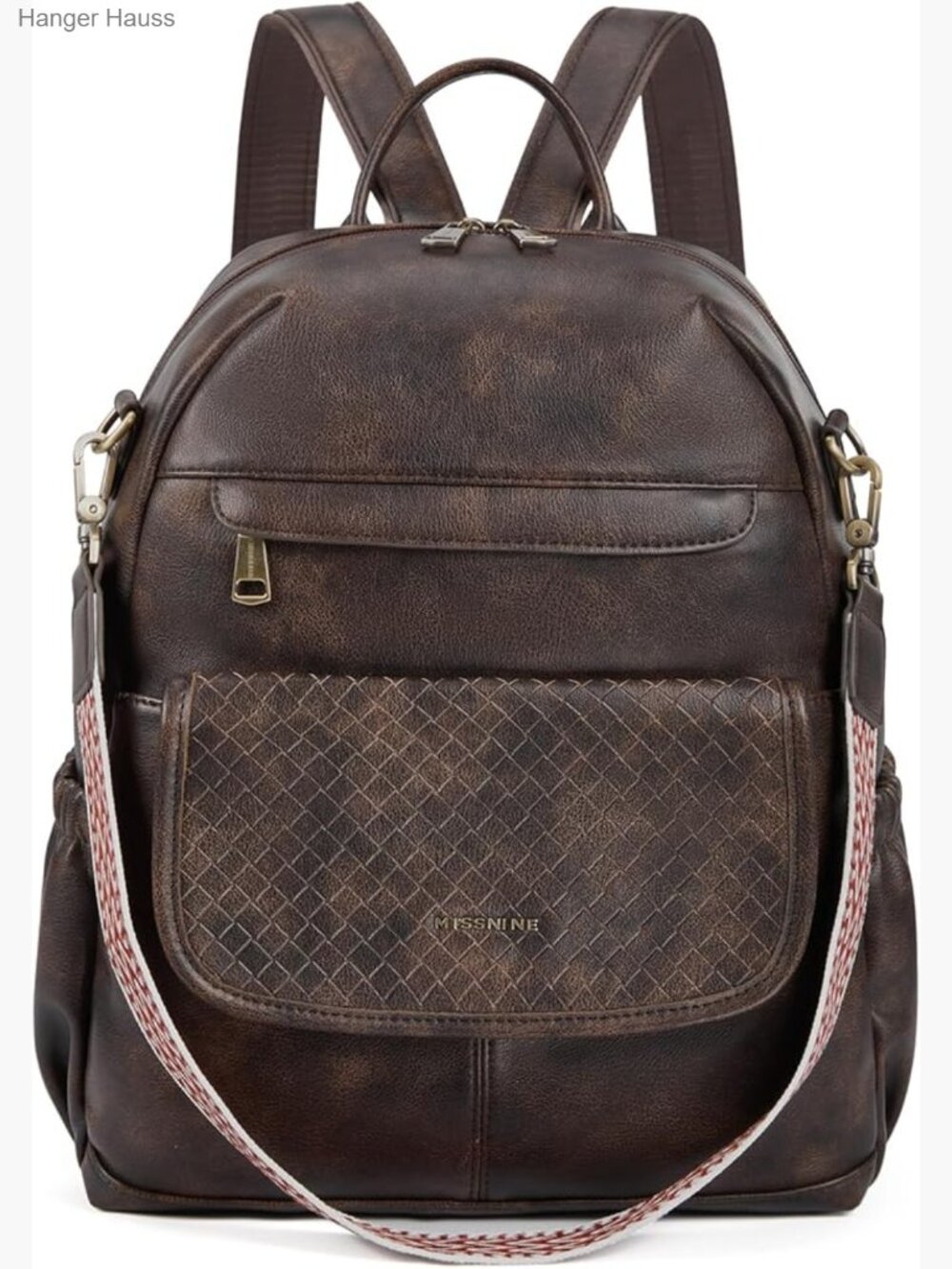 PU Leather Convertible Backpack Purse for Women, Travel Shoulder Bag Satchel